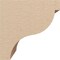 Ekena Millwork 7"W x 7"D x 7"H Wide Garner Rough Cedar Woodgrain TimberThane Corbel, Primed Tan CORUR07X07X07GARRCPR - alternate 2